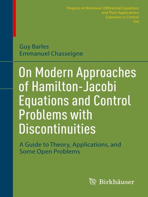 cover image of On Modern Approaches of Hamilton-Jacobi Equations and Control Problems with Discontinuities
